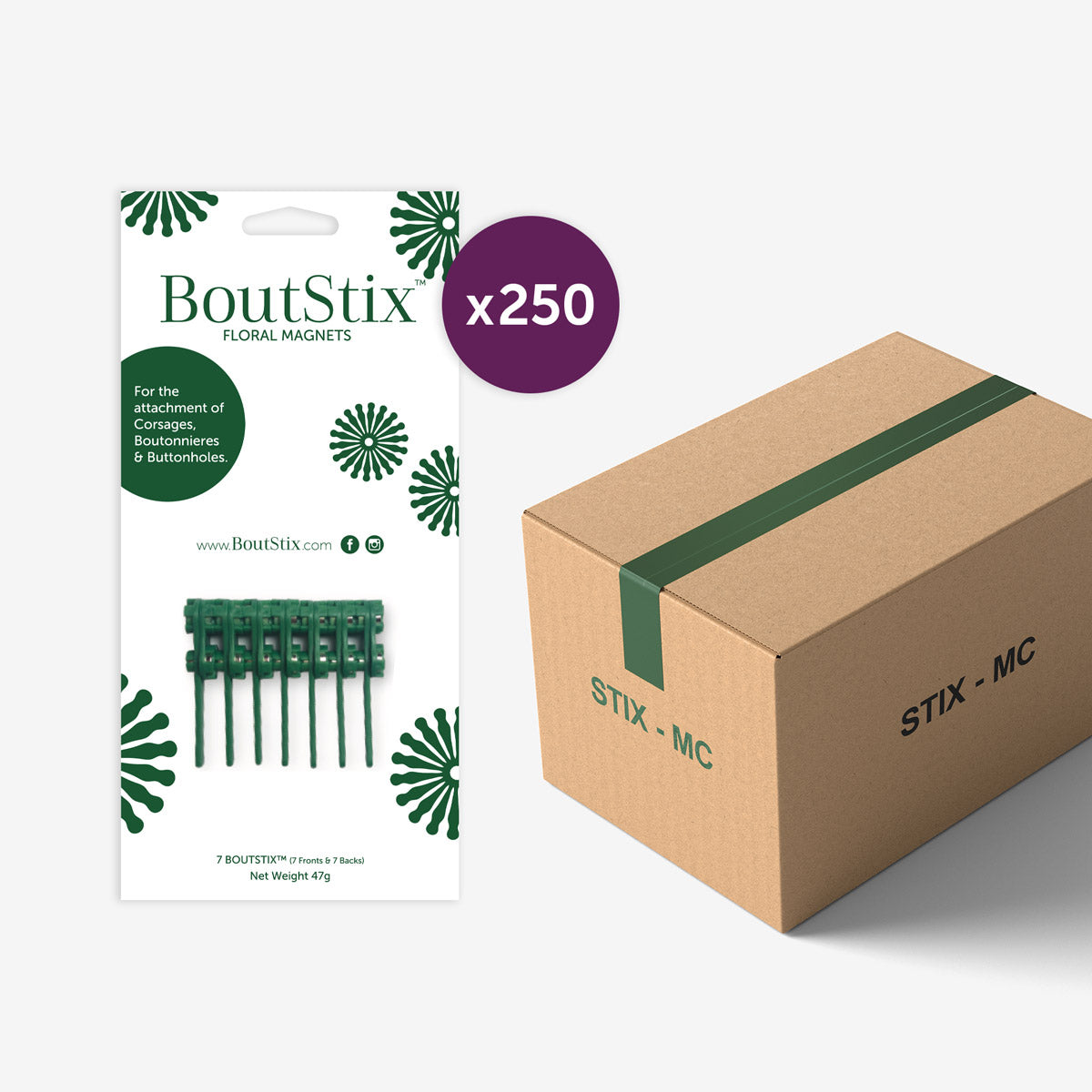 BoutStix Premium Floral Magnets - Wholesale