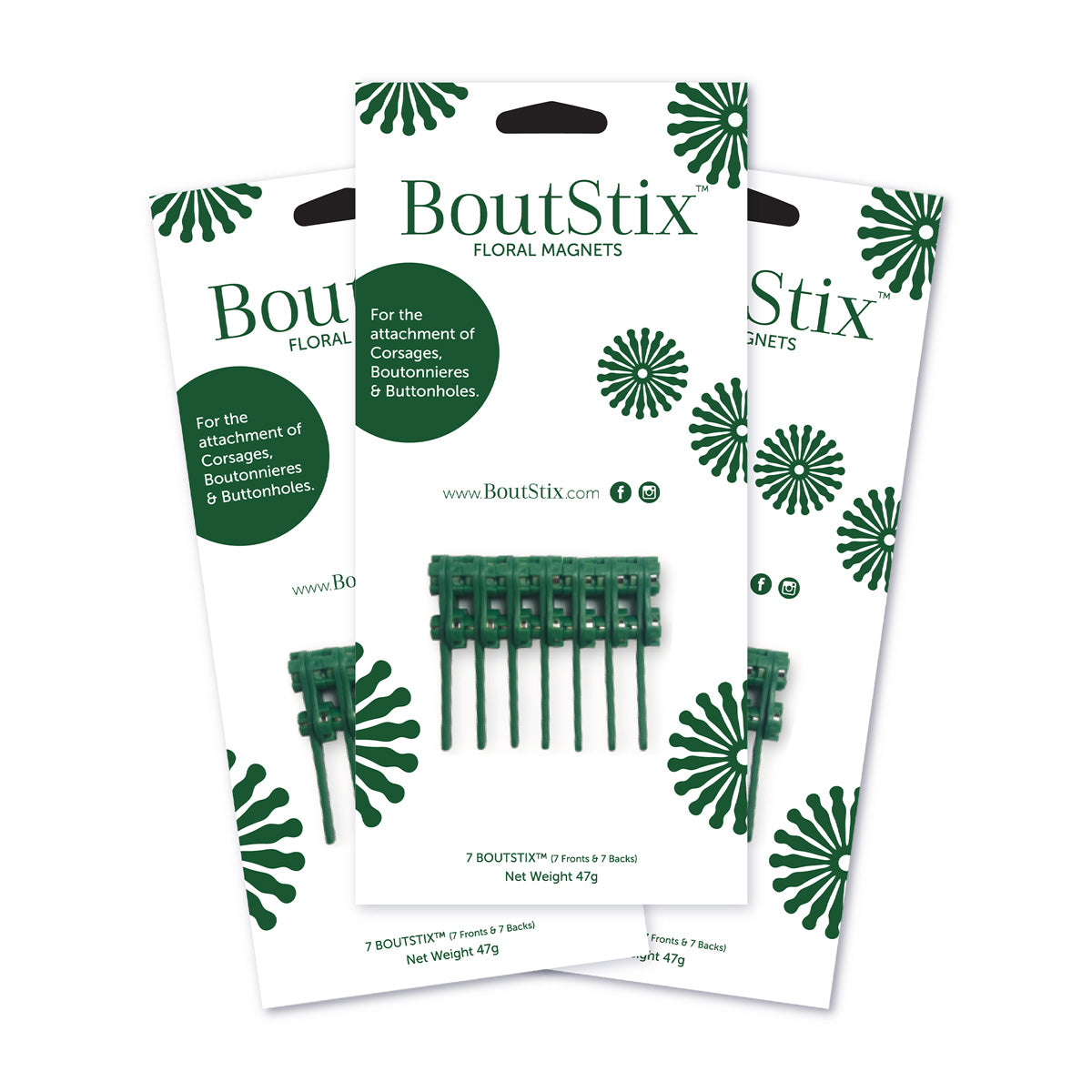 BoutStix Floral Magnets